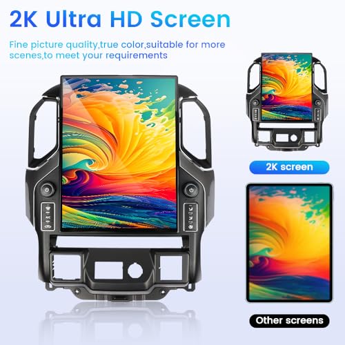 Écran Android 15,6 Pouces 8+128GB pour Chevy Silverado / GMC Sierra 2019-2023 – Autoradio Style Tesla avec GPS, CarPlay Sans Fil et Son HD