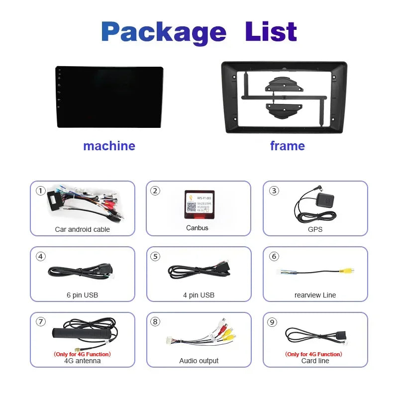 Autoradio Android 13//4G-64G Fiat Egea Tipo 2015 - 2018 | Android 14 | Écran Tactile | CarPlay | Bluetooth | GPS