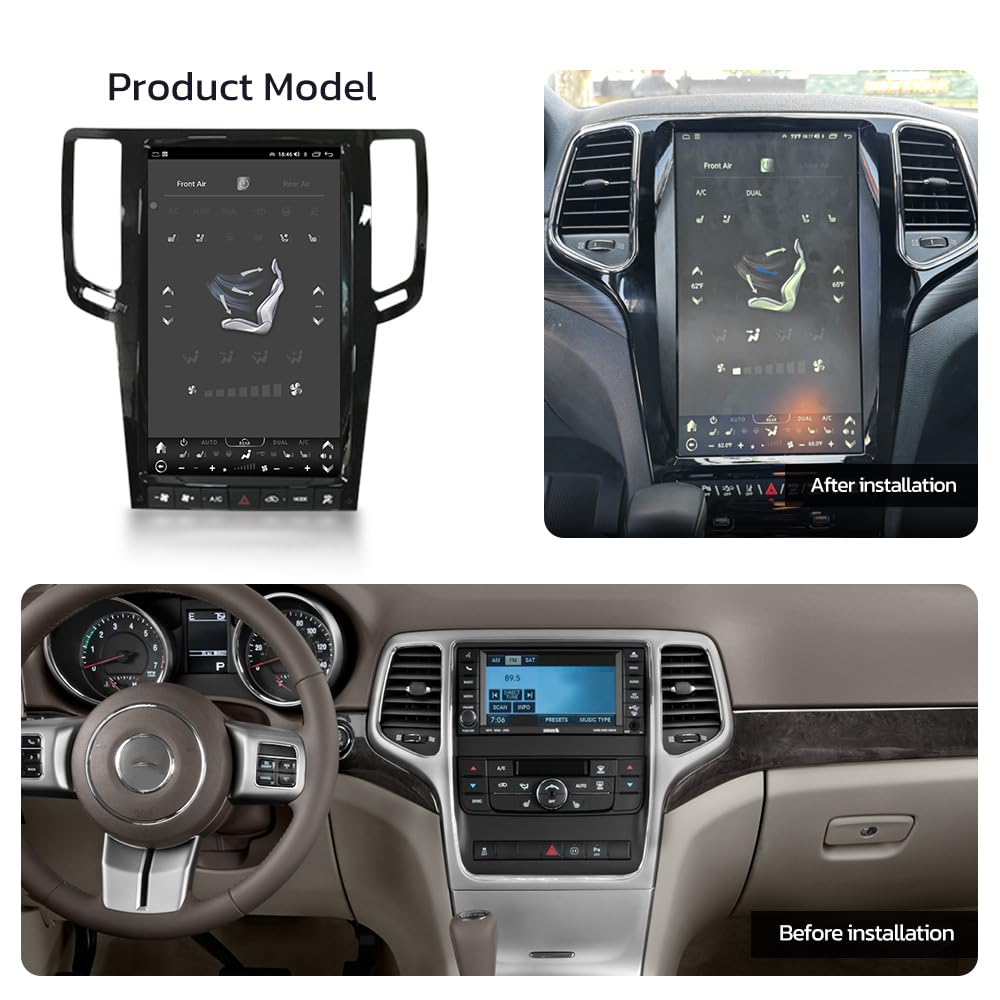 Jeep Grand Cherokee 2014-2022 | Autoradio 13.6'' Android 12, GPS, CarPlay, 128GB