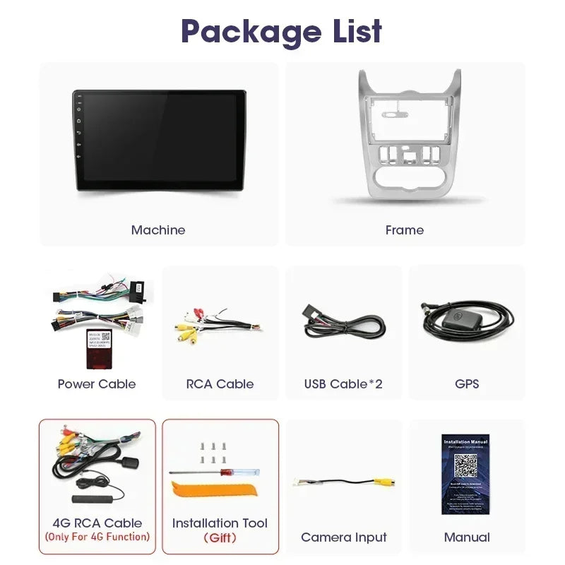 Poste Android 13//4G-64//Dacia Logan-Duster-Sandero/Carplay-Android Auto | Autoradio | Android 14 | Écran Tactile | Bluetooth | GPS