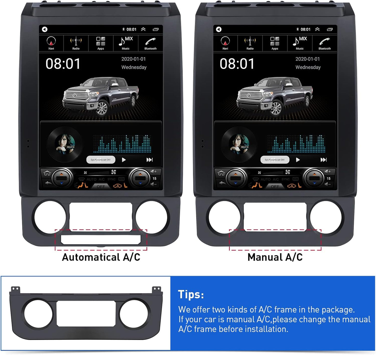 Autoradio Android 12 pour Ford F150 (2015-2018) - Écran tactile IPS 12,1", 4 Go + 64 Go, GPS, 4G LTE, WiFi, CarPlay sans fil, RDS, caméra, mise à niveau de l'unité principale