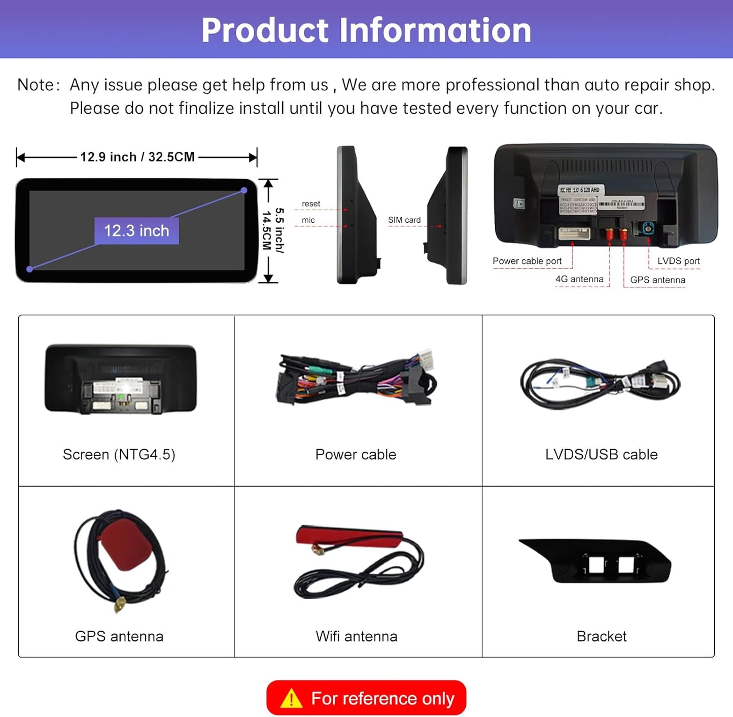 Écran tactile 12.3" Android 13 pour Mercedes Classe E W212 (2009-2014) | Wireless CarPlay, Android Auto, GPS