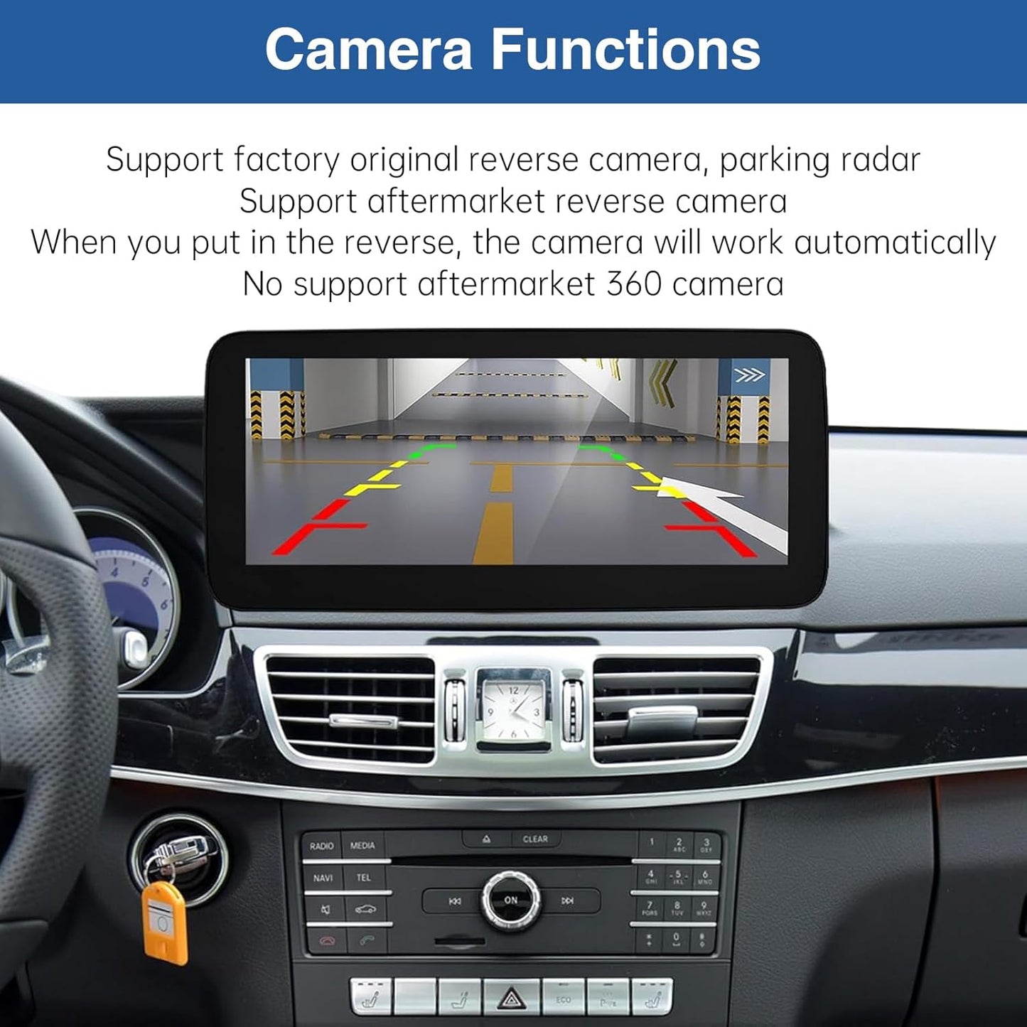 Autoradio Android Carplay 12.3" Mercedes E W212 (2013-2015) NTG 4.5/4.7