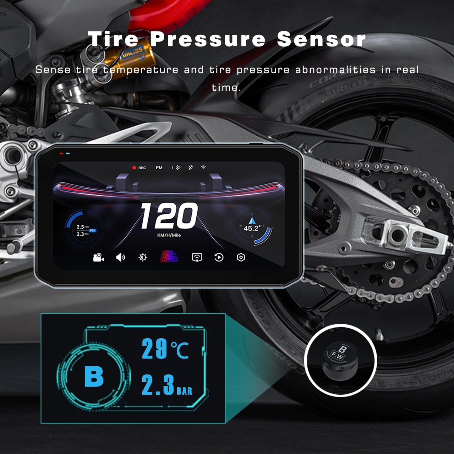 Système de Navigation Intelligent 7" Ultra pour Moto - Compatible CarPlay & Android Auto