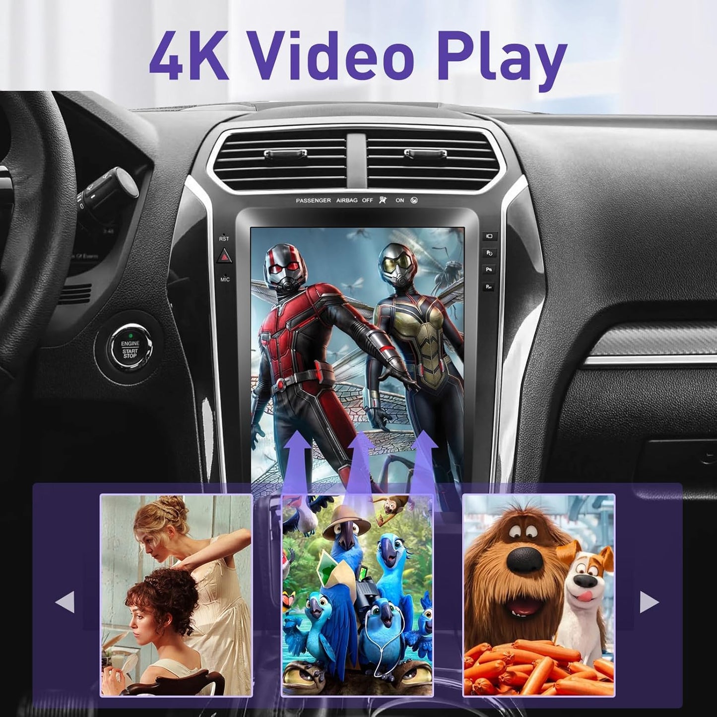 Autoradio Android 13 pour Ford Explorer (2011-2019) – Écran Tactile IPS 12,1", CarPlay, Android Auto et Caméra Offerte