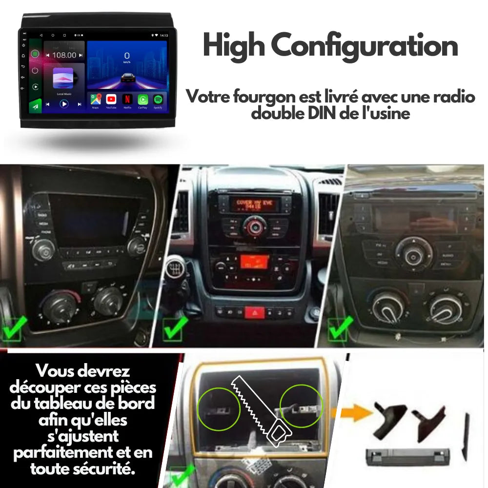 FIAT Ducato | Peugeot Boxer | Citroen Relay Jumper | 2006-2022 | Android 13 Autoradio | Apple CarPlay | Android Auto