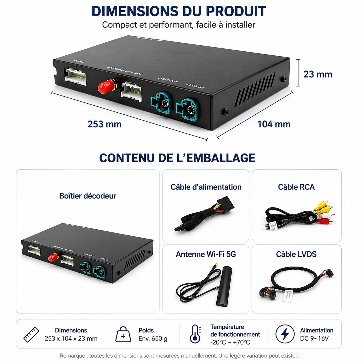 Apple CarPlay sans fil | Rétrofit pour BMW | Android Auto | Décodeur | Intégration