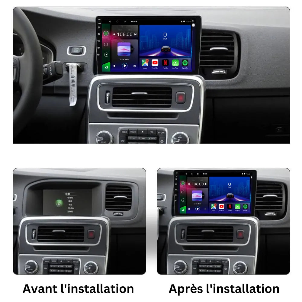 Volvo S60 | V60 | 2008-2018 | Android 13 Autoradio | Apple CarPlay | Android Auto