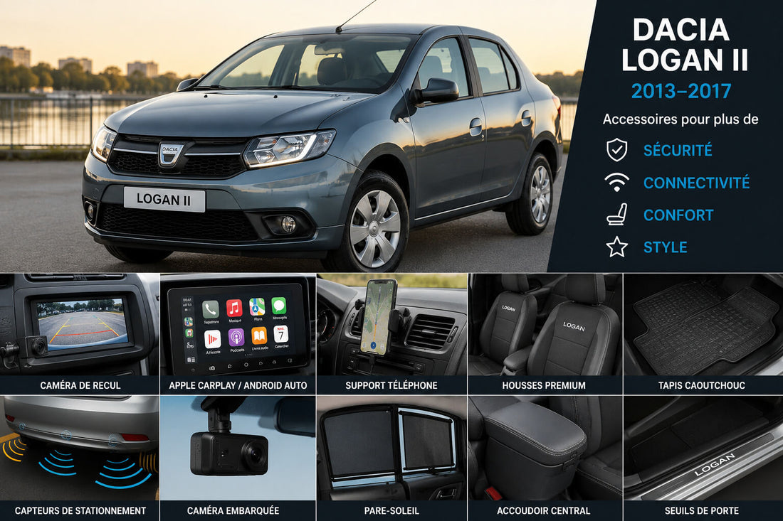 Dacia Logan II (2013–2017): accessoires pour plus de sécurité, connectivité, confort et style