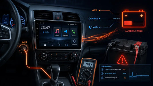 Autoradio Android qui vide la batterie : ACC, CAN-Bus, veille et solutions