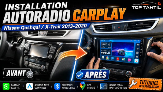 Comment installer un autoradio CarPlay sur Nissan Qashqai / X-Trail 2013-2020 et conserver les caméras 360°