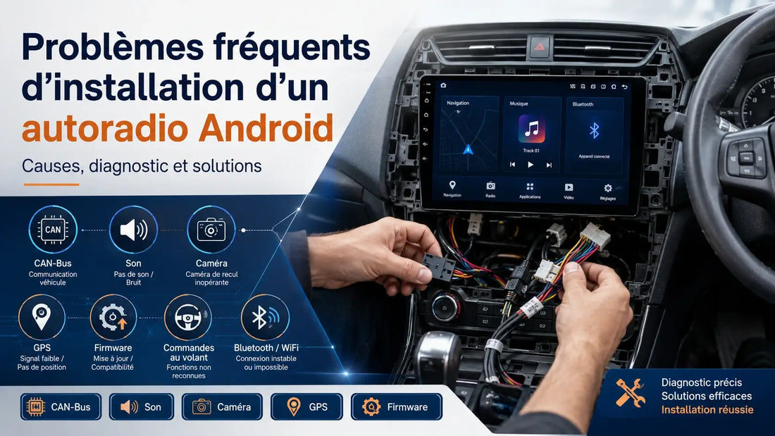 Problèmes fréquents d’installation des autoradios Android : causes, diagnostic et solutions