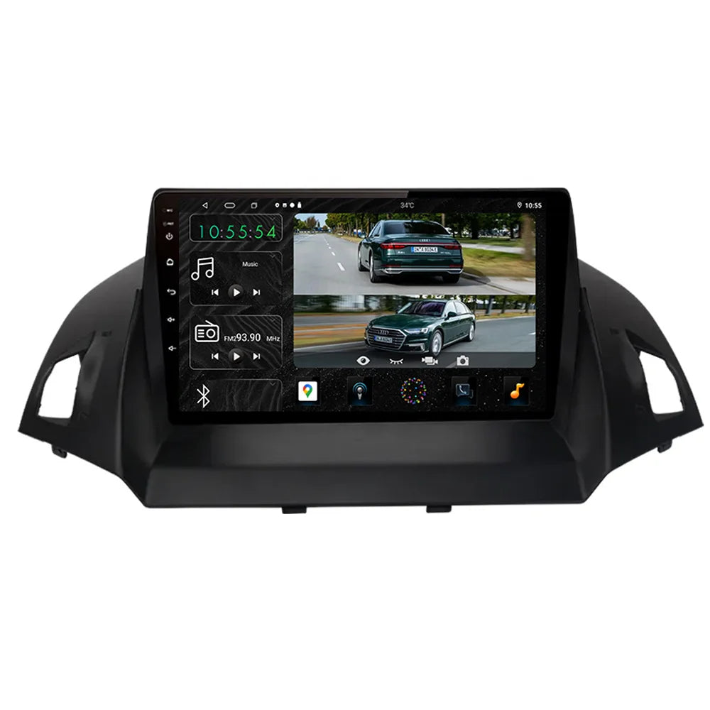 Poste Android 13-Ram/Rom: 4G 64 Ford Kuga 2 Escape 3 2012 – 2019 | Autoradio | Android 14 | Écran Tactile | CarPlay | Bluetooth | GPS