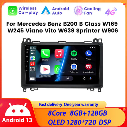 Poste Autoradio Android 13//4G-64G- Mercedes Benz Vito 2014-2018 | Android 14 | Écran Tactile | CarPlay | Bluetooth | GPS