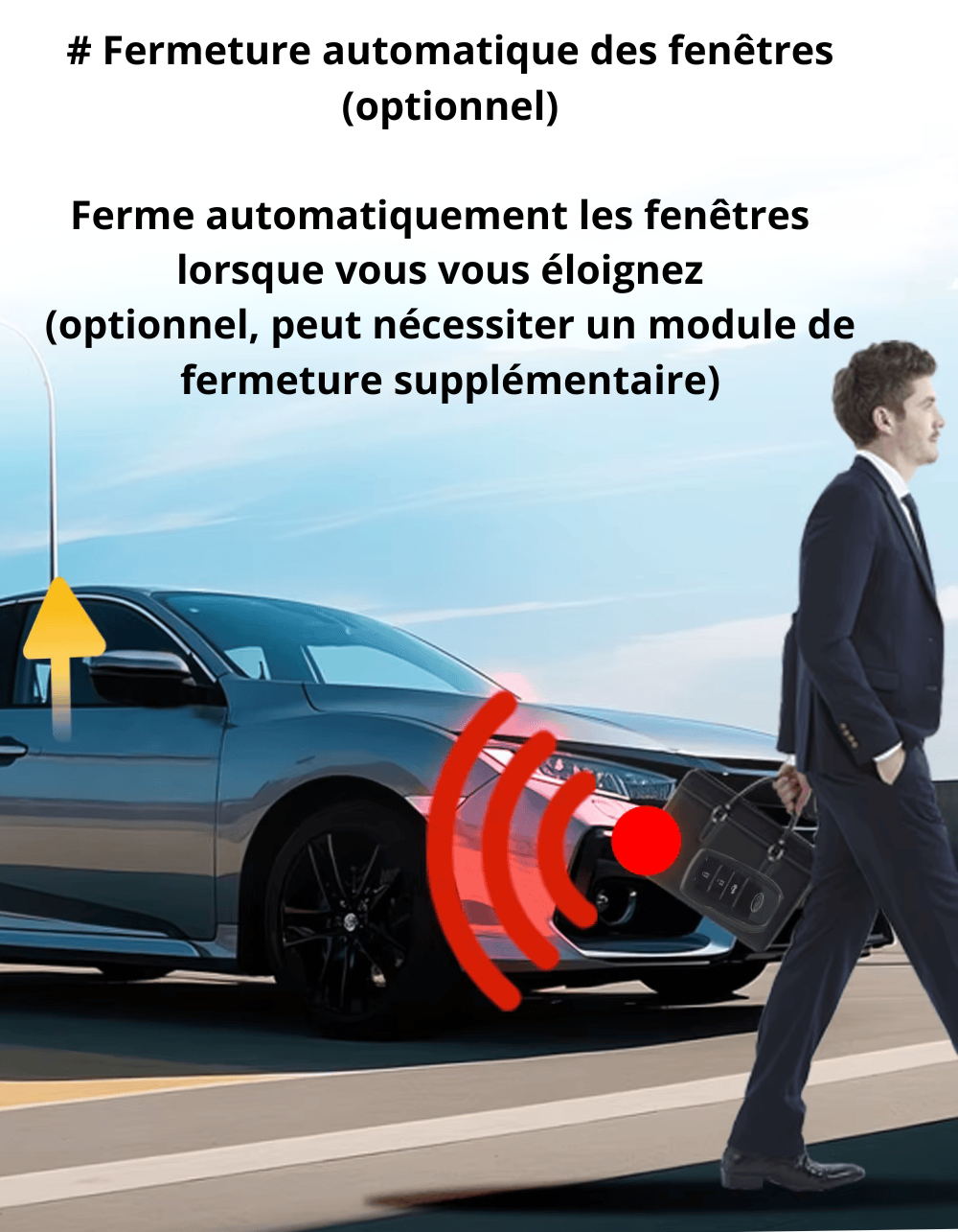 Système Démarrage à Distance & Alarme Voiture Intelligent PKE