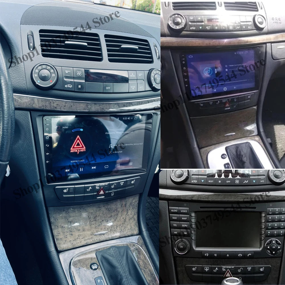 Poste Android13//4G-64//Mercedes Classe E W211/Carplay-Android Auto | Autoradio | Android 14 | Écran Tactile | Bluetooth | GPS