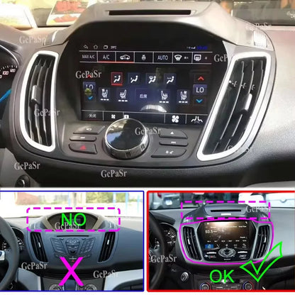 Autoradio Android 14 Ford Kuga C-Max Escape  -4G_64 - Camera Hd 1080P | Écran Tactile | CarPlay | Bluetooth | GPS