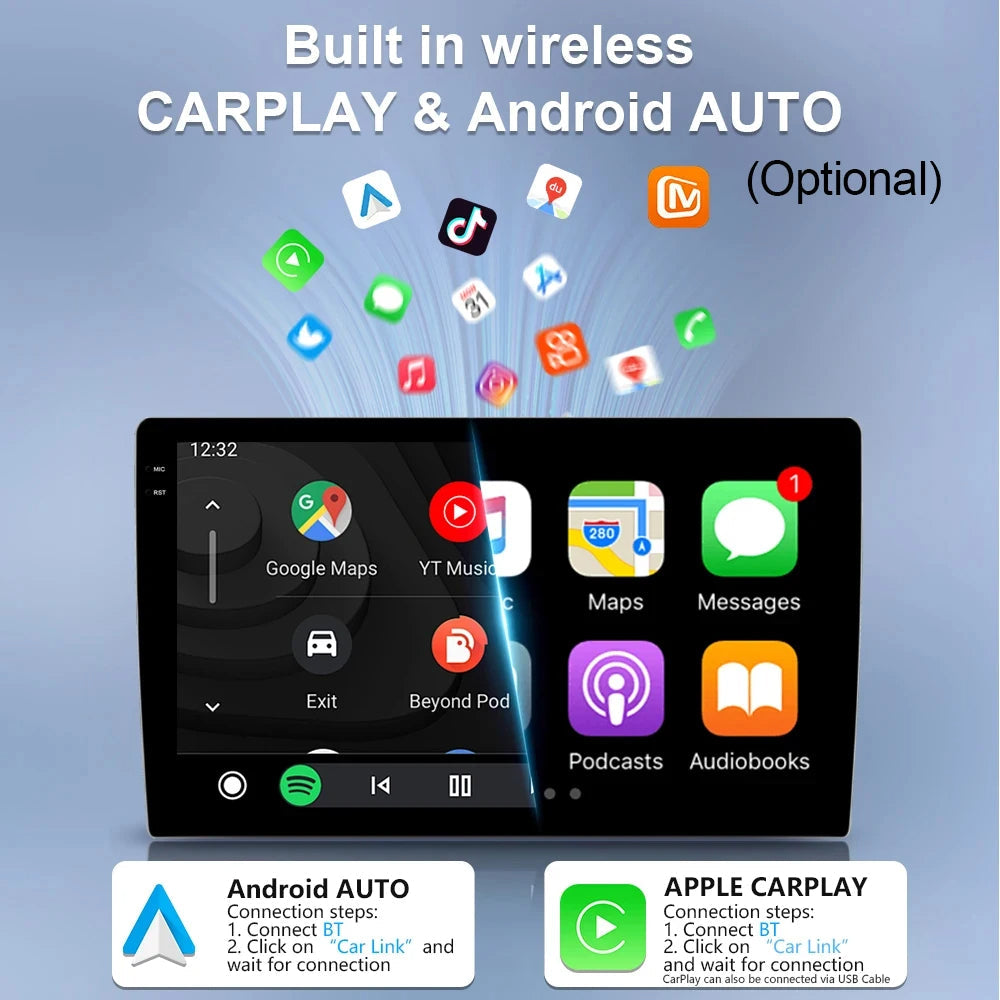 Poste Android13//4G-64//Audi A3 2003-2012/Carplay-Android Auto | Autoradio | Android 14 | Écran Tactile | Bluetooth | GPS