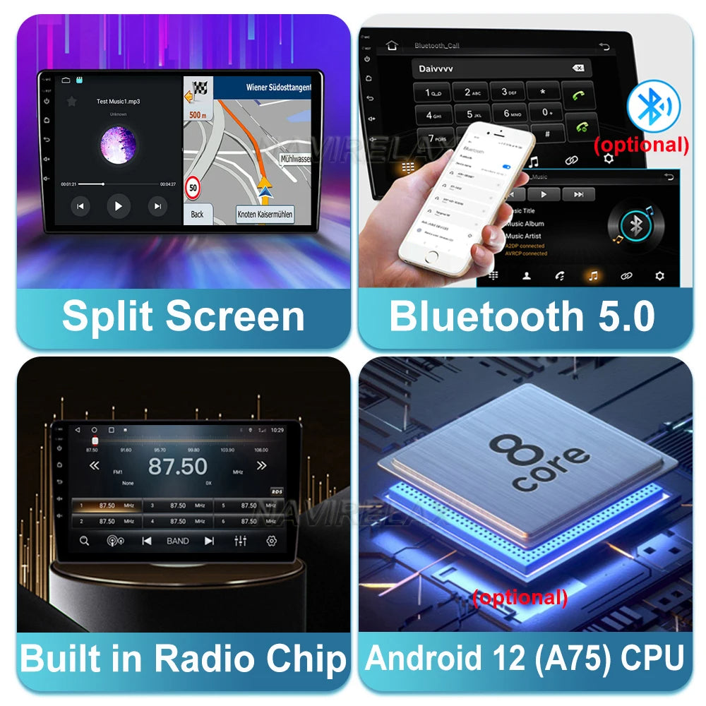 Poste Autoradio Android 13//4G-64G-Hyundai Accent 2017 | Android 14 | Écran Tactile | CarPlay | Bluetooth | GPS