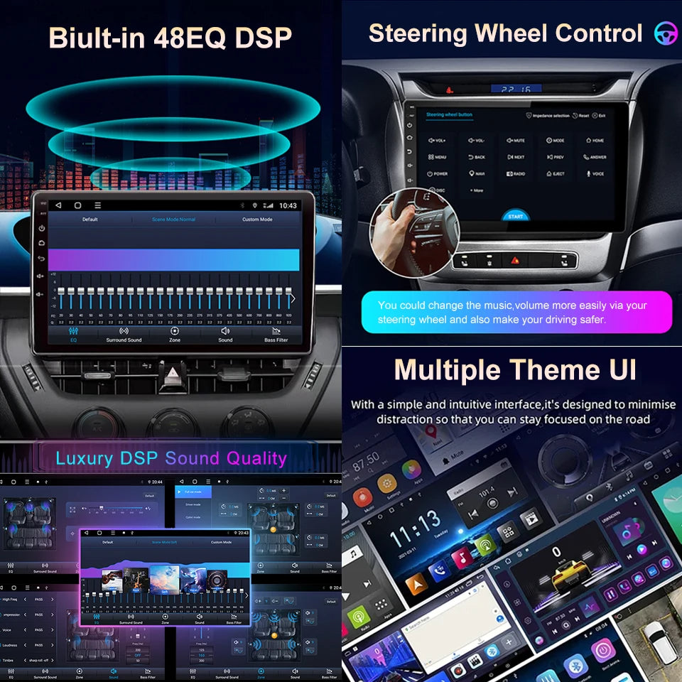 Poste Android13//4G-64//Audi A3 2003-2012/Carplay-Android Auto | Autoradio | Android 14 | Écran Tactile | Bluetooth | GPS