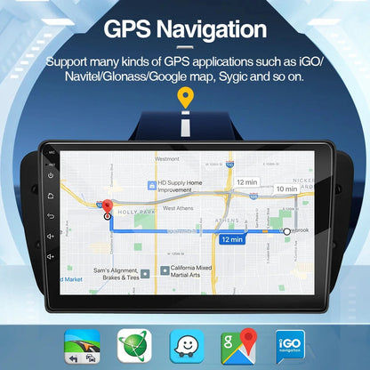 Poste Android 14//4G-64// Seat Ibiza 2009-2013/Camera Hd 1080P | Autoradio | Écran Tactile | CarPlay | Bluetooth | GPS