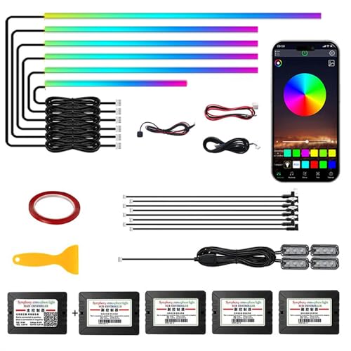 Kit LED pour Voiture RGB - 16 Millions de Couleurs avec Contrôle App
