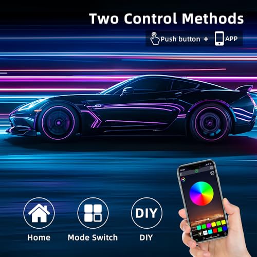 Kit LED pour Voiture RGB - 16 Millions de Couleurs avec Contrôle App