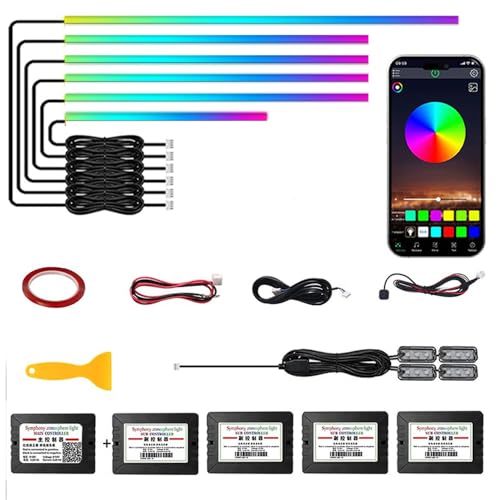 Kit LED pour Voiture RGB - 16 Millions de Couleurs avec Contrôle App