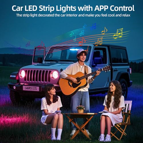 Kit LED pour Voiture RGB - 16 Millions de Couleurs avec Contrôle App