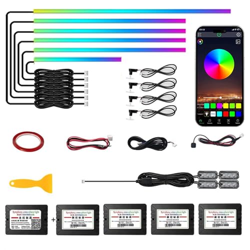 Kit LED pour Voiture RGB - 16 Millions de Couleurs avec Contrôle App