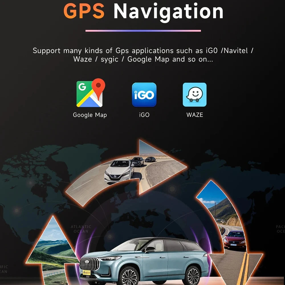 Poste Android 13 -Hyundai Santa Fe Ix45 Tucson 2018-2020 -4G-64 - Camera Hd 1080P | Autoradio | Android 14 | Écran Tactile | CarPlay | Bluetooth | GPS