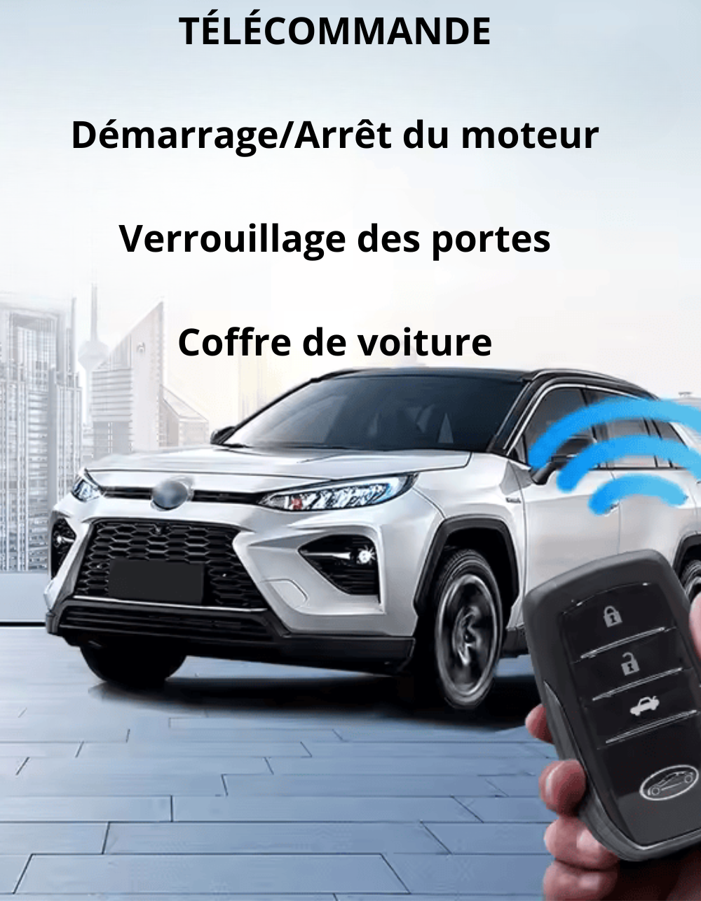 Système Démarrage à Distance & Alarme Voiture Intelligent PKE
