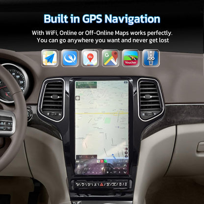 Jeep Grand Cherokee 2014-2022 | Autoradio 13.6'' Android 12, GPS, CarPlay, 128GB