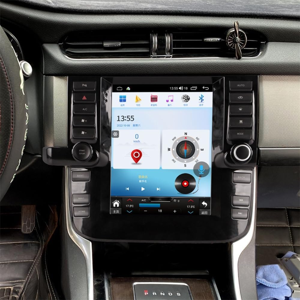 Autoradio Android 15 Double Din pour Jaguar XF (2016-2019) - CarPlay Sans Fil, 8Go RAM + 256Go, Écran QLED 13,7" 1920x720
