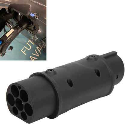 Adaptateur Type 2 vers Type 1 Recharge Voiture Électrique, Connecteur EVSE 16A 32A 230V 7,2KW avec Protection IP54 et Ignifuge UL94-V-0 pour Véhicule Électrique