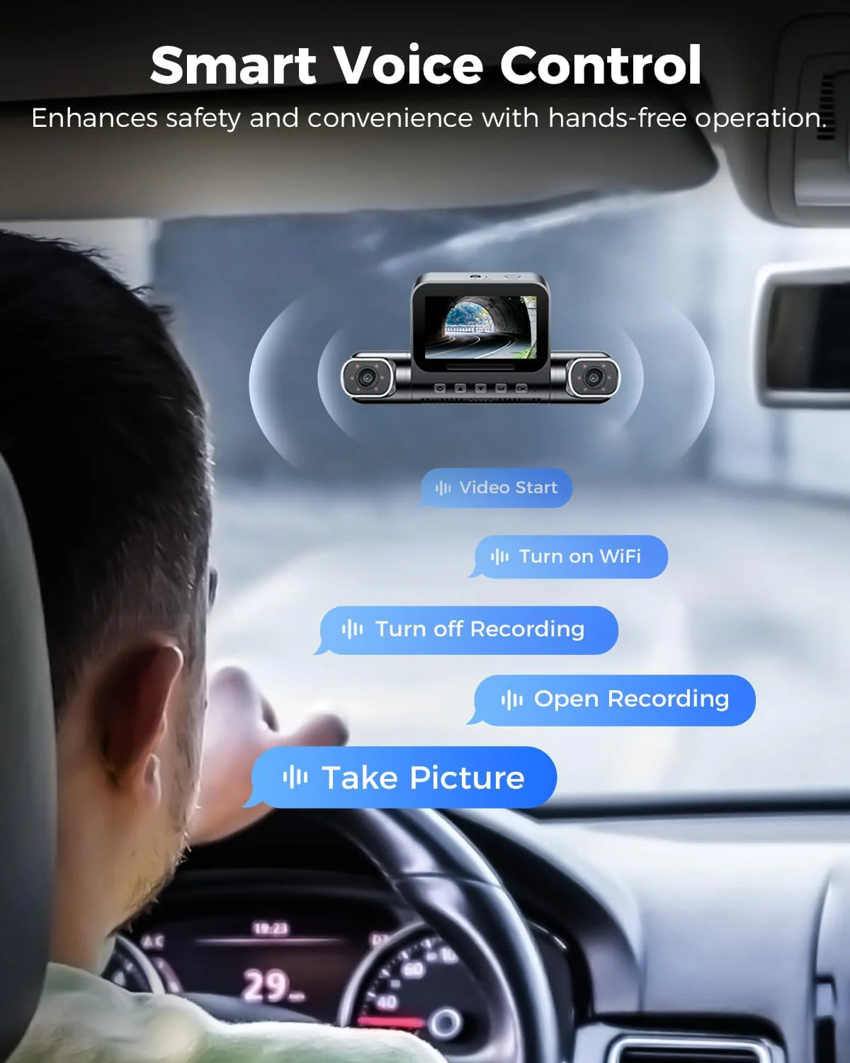 Dashcam 4 Canaux 4K avec GPS - Enregistrement 360° & Vision Nocturne - TOP TAKTIL M660