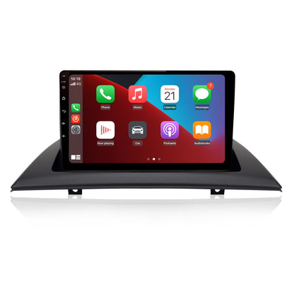 Mise à niveau stéréo de voiture Android pour BMW X3 E83 (2004-2012) – Radio à écran tactile avec CarPlay sans fil, Android Auto, Bluetooth, WiFi, navigation GPS