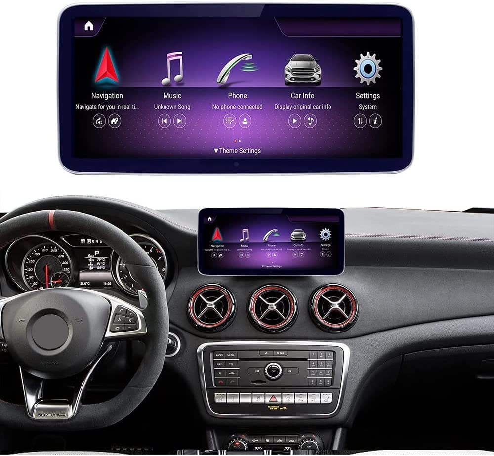 Autoradio Android 13 taille 12.3'' pour Mercedes C/GLC W205 2015-2018 | CarPlay, Android Auto