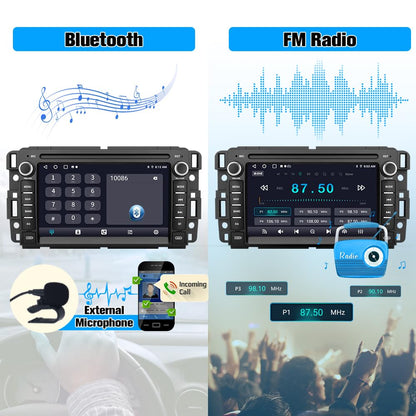 AWESAFE Car Stereo for Chevrolet Chevy Silverado/GMC Sierra Yukon Tahoe/Buick, Support Carplay Android Auto Touch Screen Android Radio with Bluetooth GPS Navigation, 2G Ram 32G ROM