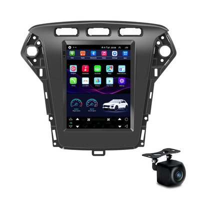 Tesla Style Radio Android 12 Autoradio GPS Navigation pour Ford Mondeo 2011-2013 Lecteur Multimédia De Voiture Autoradio 9,7 Pouces Support D'écran Bluetooth WiFi USB FM SWC avec Caméra De Recul HD