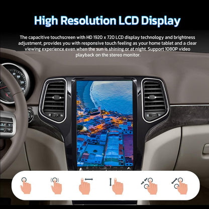 Jeep Grand Cherokee 2014-2022 | Autoradio 13.6'' Android 12, GPS, CarPlay, 128GB