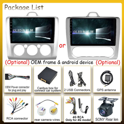 Poste Android13//4G-64//Ford Focus 2004-2011/Carplay-Android Auto | Autoradio | Android 14 | Écran Tactile | Bluetooth | GPS