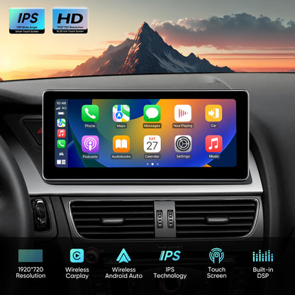 Autoradio 12,3" pour Audi A4/A5/S4/S5 B8 (2009-2016) avec CarPlay & Android Auto