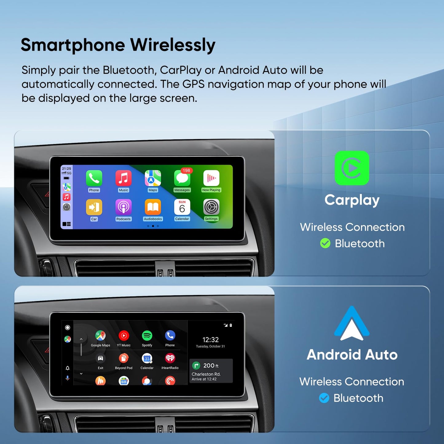 Autoradio 12,3" pour Audi A4/A5/S4/S5 B8 (2009-2016) avec CarPlay & Android Auto