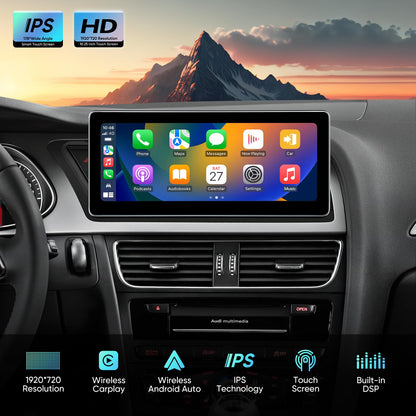 Autoradio 12,3" pour Audi A4/A5/S4/S5 B8 (2009-2016) avec CarPlay & Android Auto