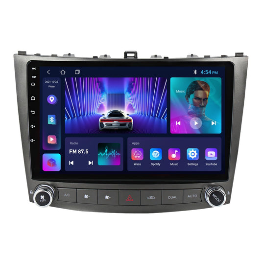 MekedeTech Android 13 Car Radio for Navigation for Lexus IS250 IS200 IS220 IS300 IS350 Head Unit Car GPS Stereo Multimedia Player in Dash Stereo with Built-in CarPlay and Android Auto WiFi BT