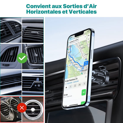 Support magnétique pour téléphone voiture