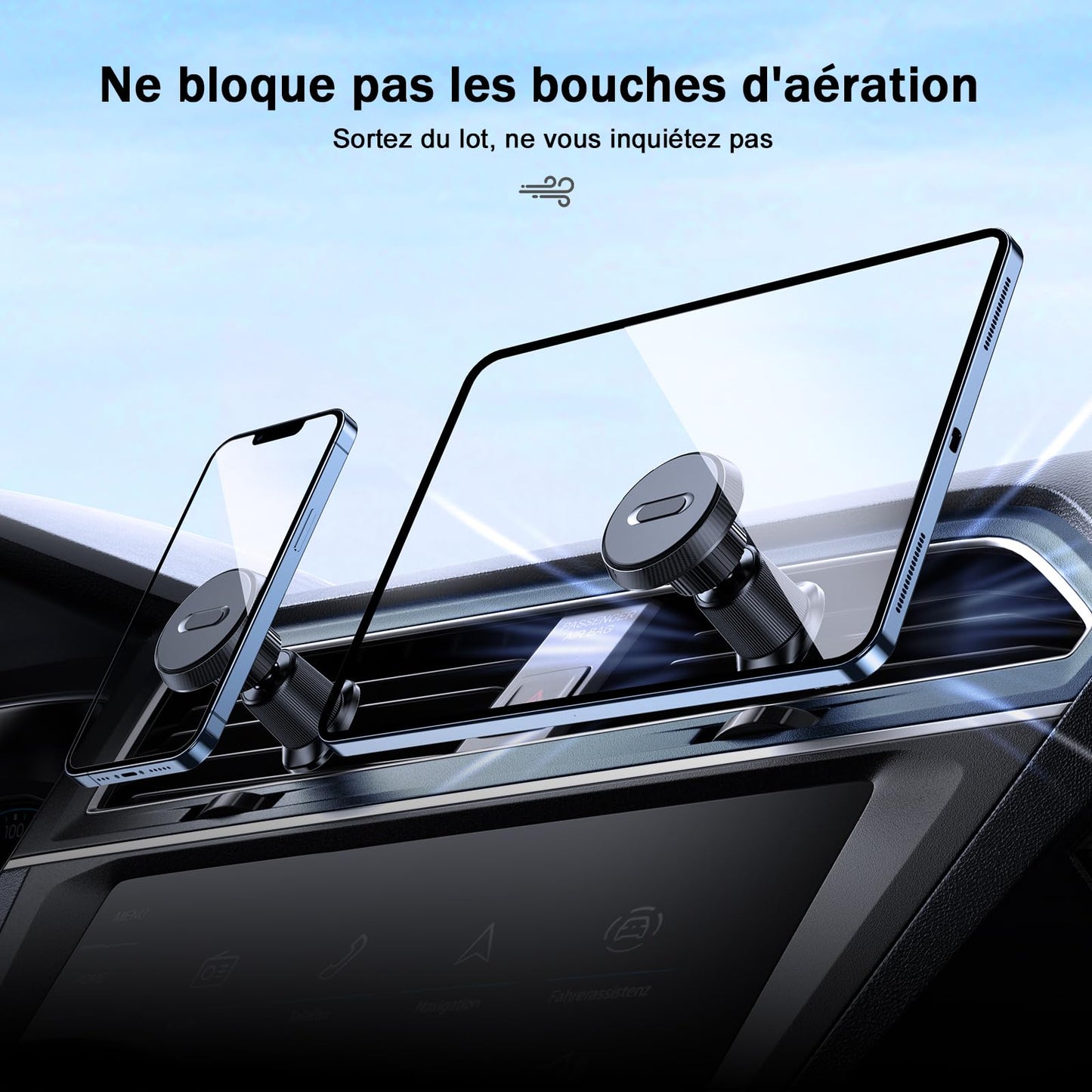 Support magnétique pour téléphone voiture