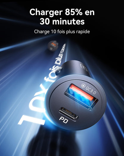 Chargeur de Voiture 60W - Charge Rapide et Sécurisée