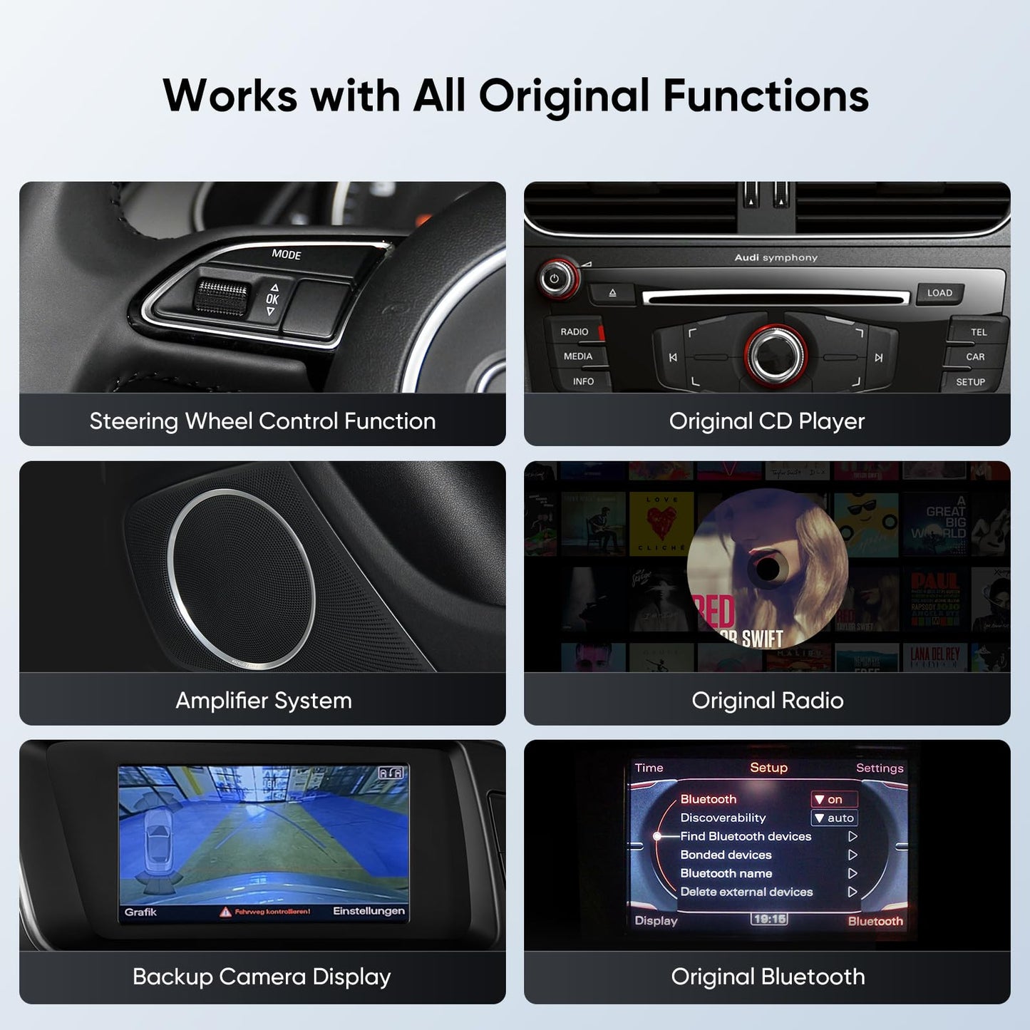 Autoradio 12,3" pour Audi A4/A5/S4/S5 B8 (2009-2016) avec CarPlay & Android Auto